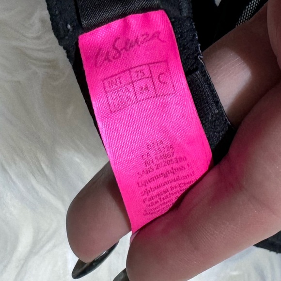 La Senza‎ black/blue lace bra size 34C - Picture 3 of 3